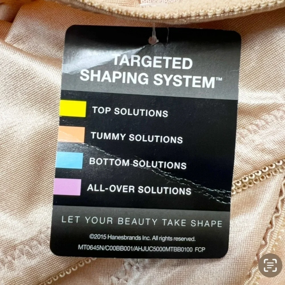 Bali Tummy Solutions Set of 2 Shaping Briefs Nude Large